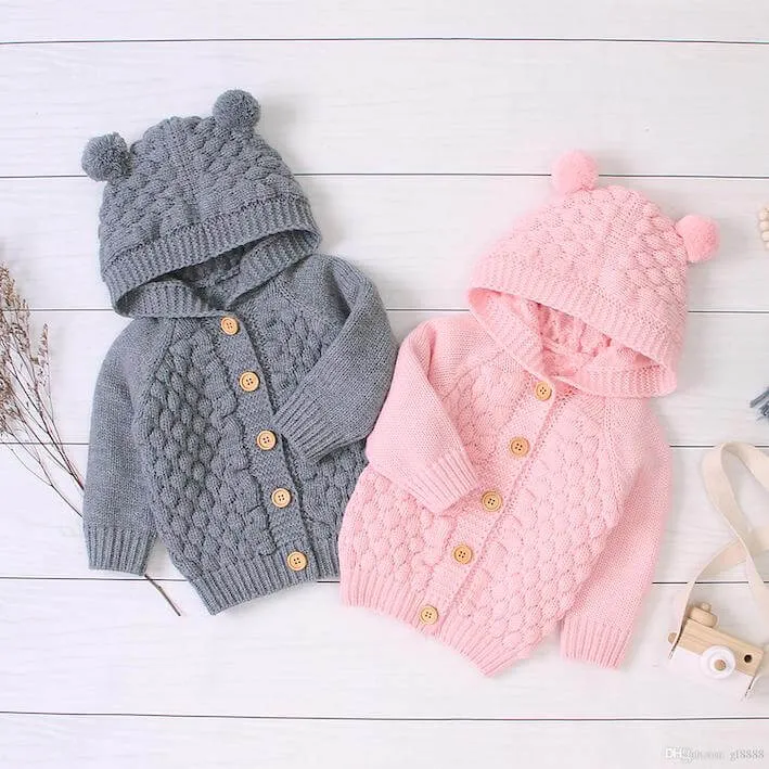 Knit Baby Bear Cardigan