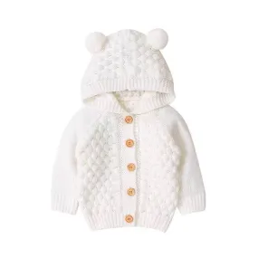 Knit Baby Bear Cardigan