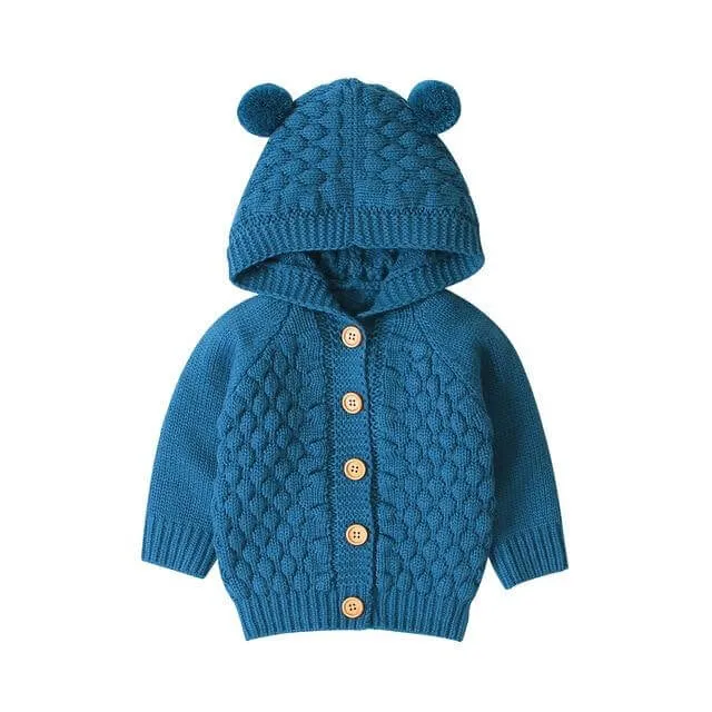 Knit Baby Bear Cardigan