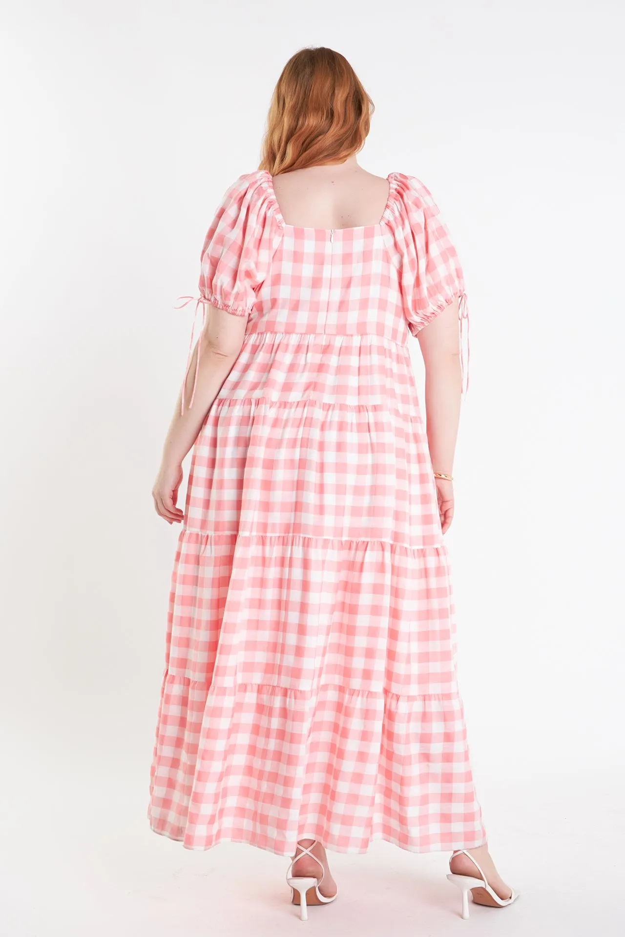 Knotted Gingham Dress