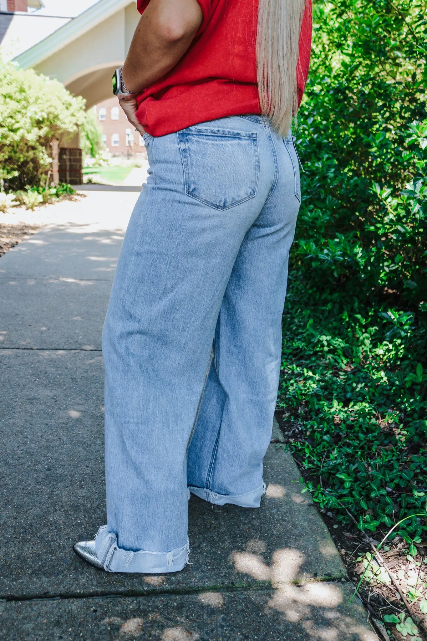 Kris Jubilant Baggy Wide Leg Vervet Jeans