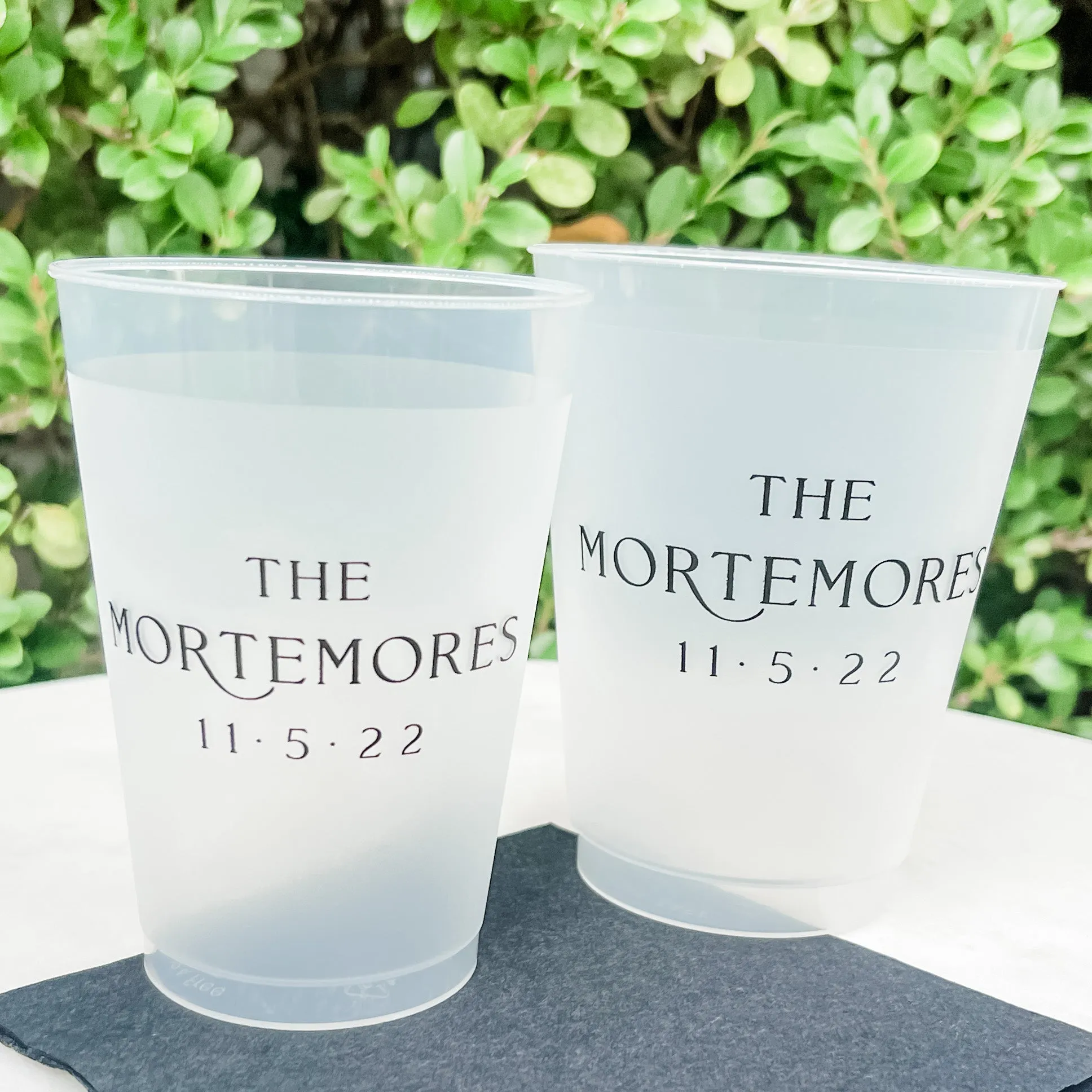 Last Name Frost Flex Party Cup Favors