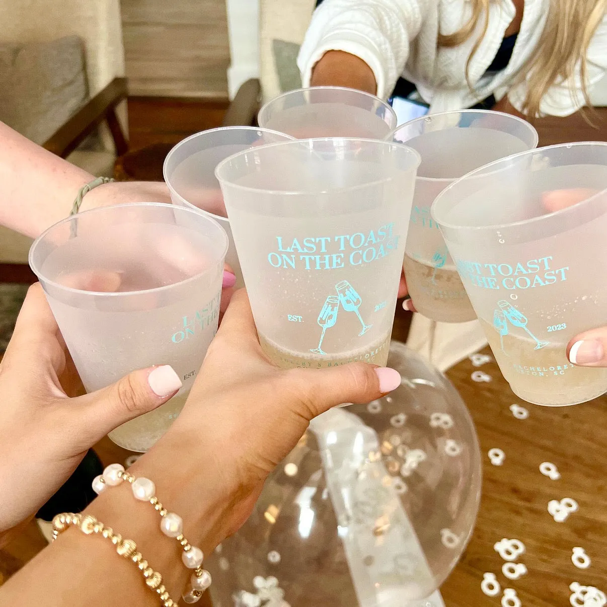 Last Toast On The Coast Bachelorette Shatterproof Cups