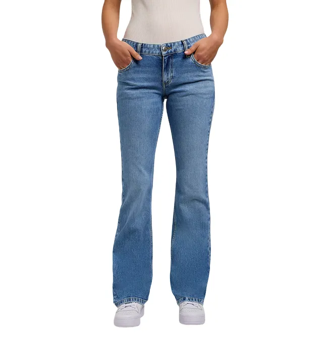 Lee pantalone jeans a zampa da donna Jessica 112349550 blu chiaro