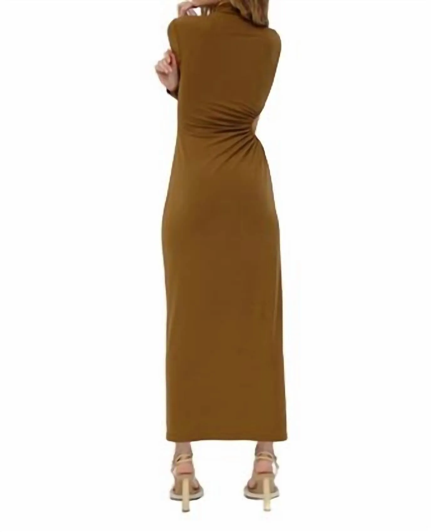 Liana Maxi Dress in Dark Gold