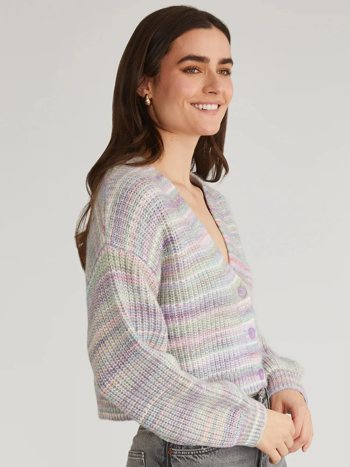 Libby Cardigan - Lavender Multi