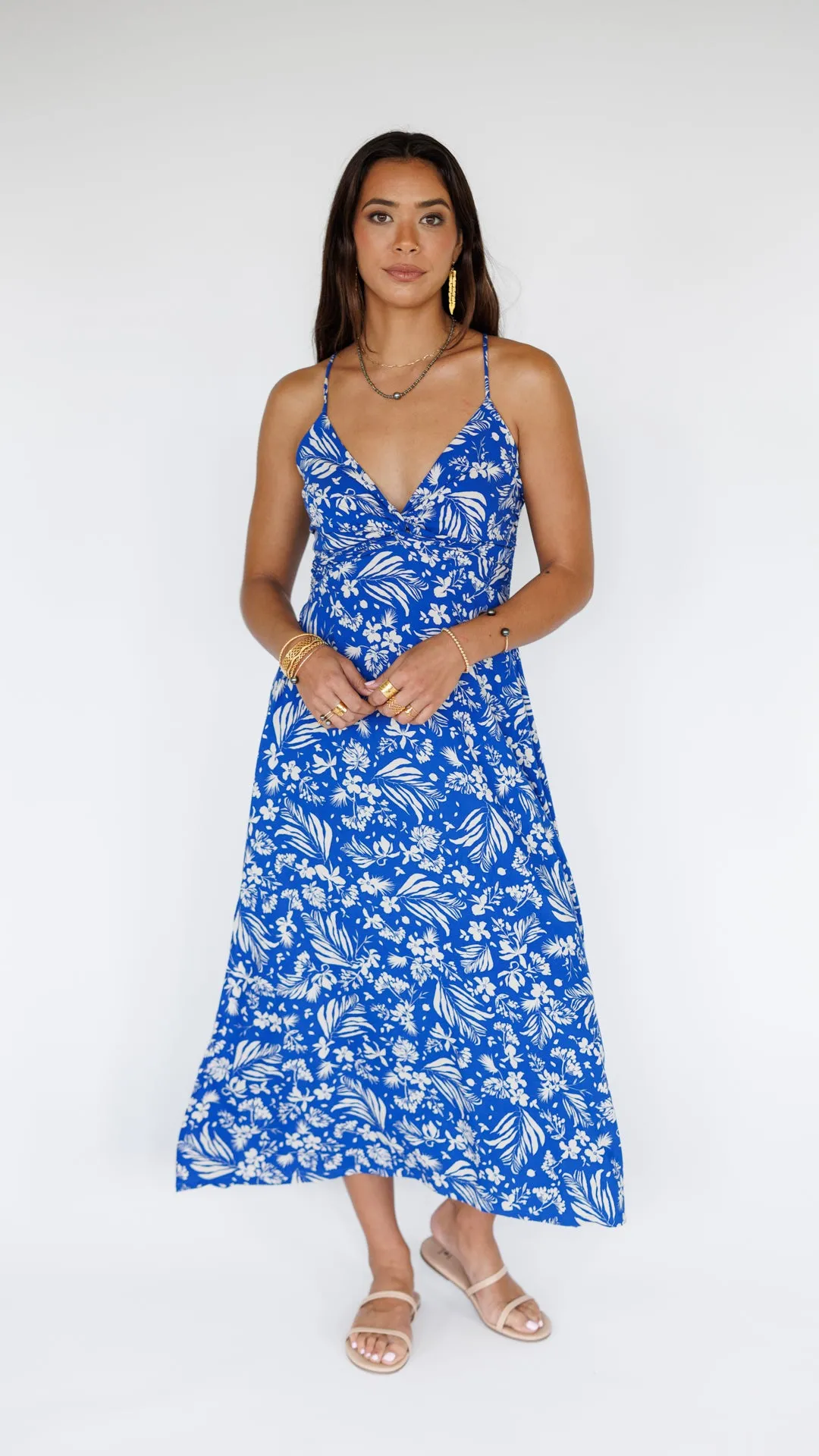 Lorena Dress / Hula Sapphire