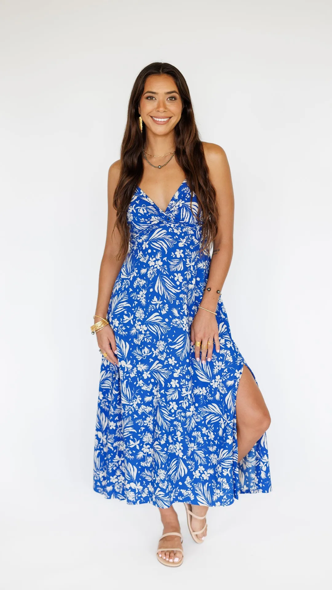 Lorena Dress / Hula Sapphire