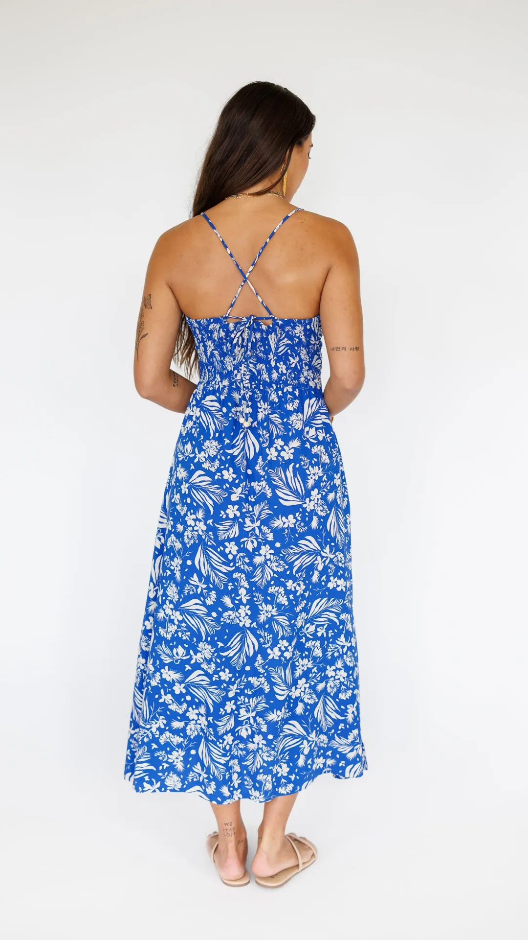 Lorena Dress / Hula Sapphire