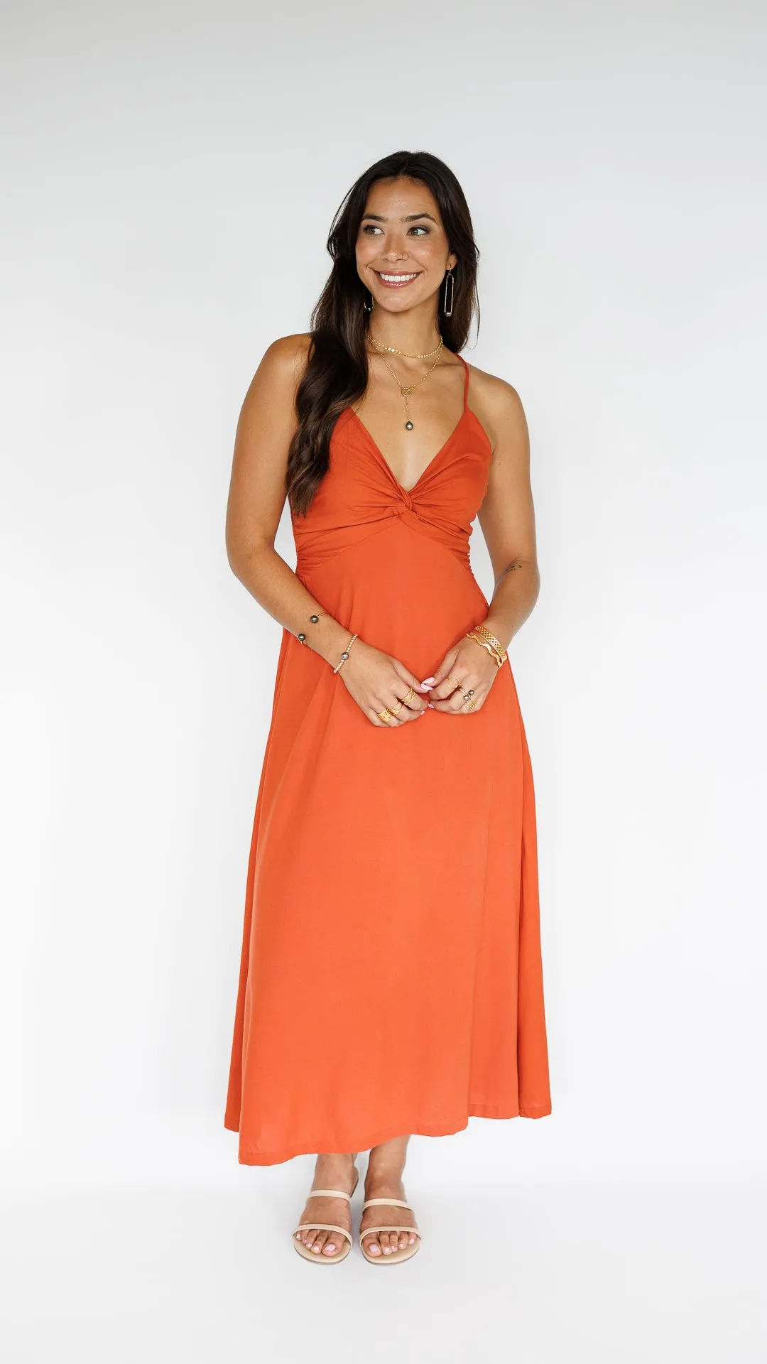 Lorena Dress / Terracotta