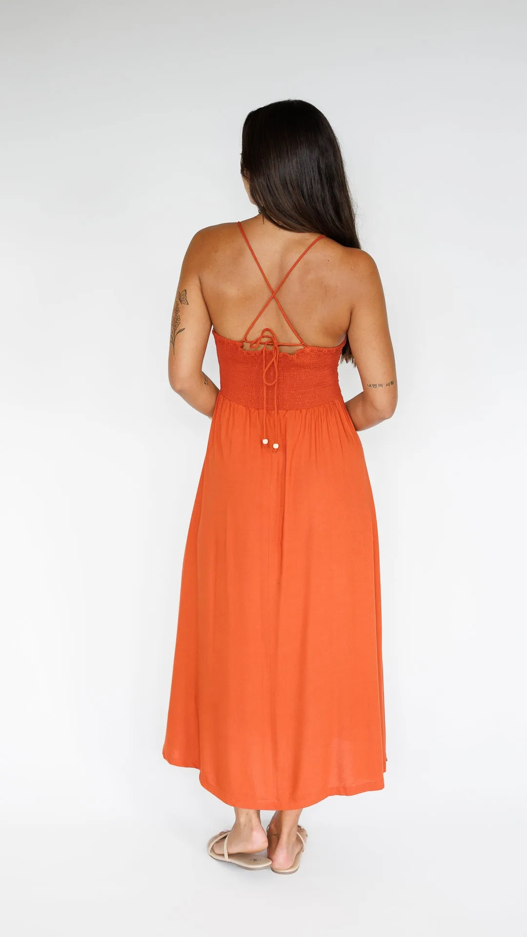 Lorena Dress / Terracotta