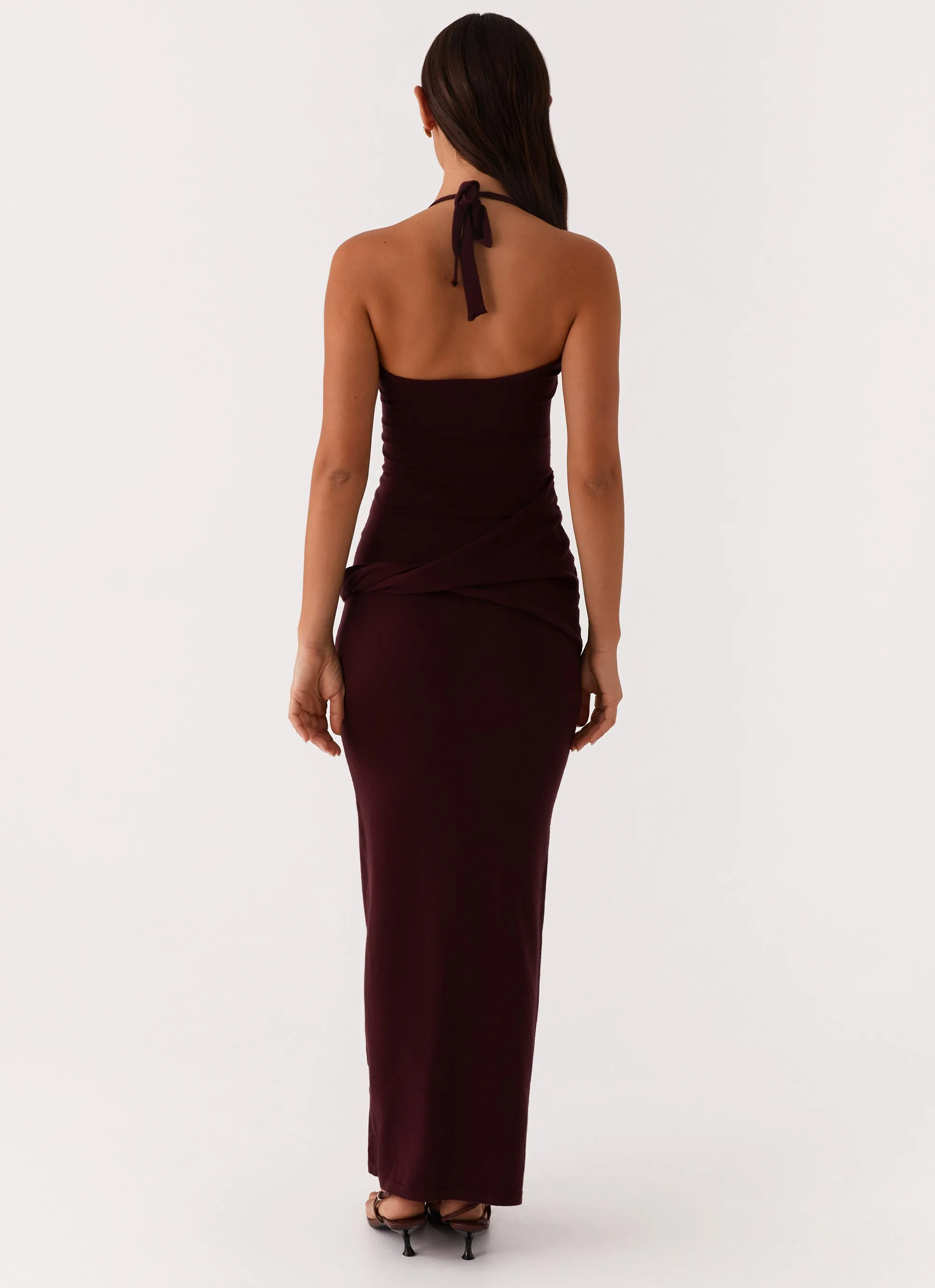 Lucky You Knit Maxi Dress - Mulberry