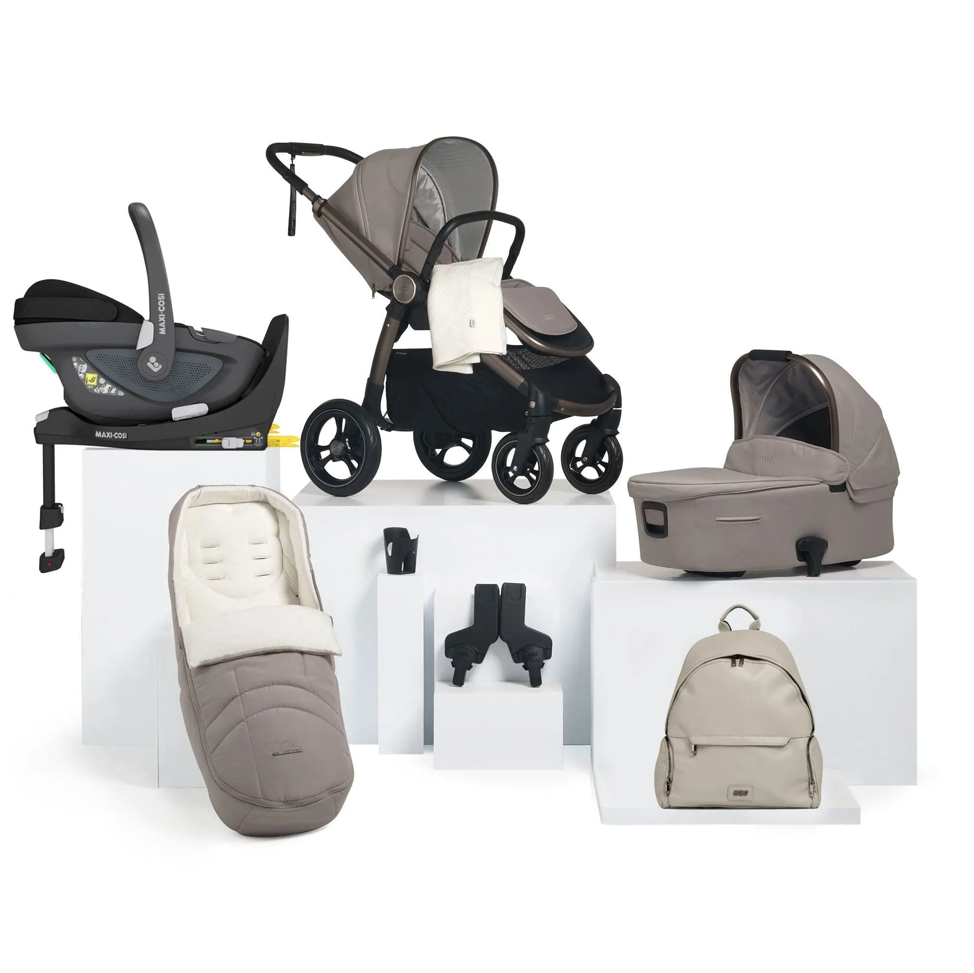 Mamas & Papas Ocarro Complete 9-Piece Maxi-Cosi Bundle in Studio