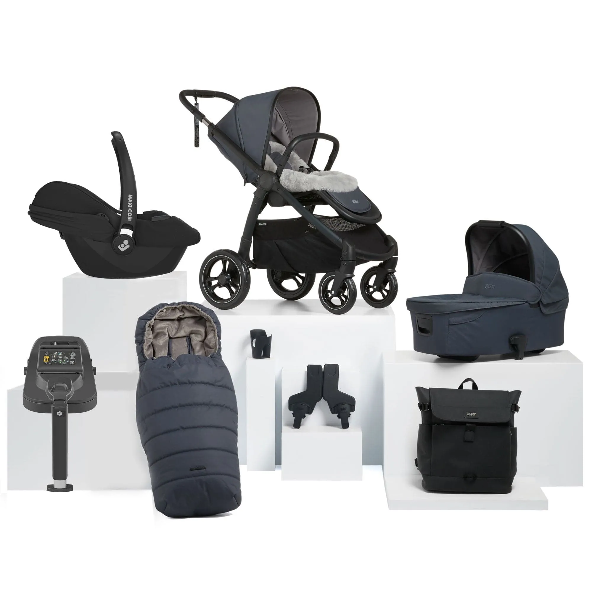 Mamas & Papas Ocarro Complete 9-Piece Maxi-Cosi Bundle in Transcend