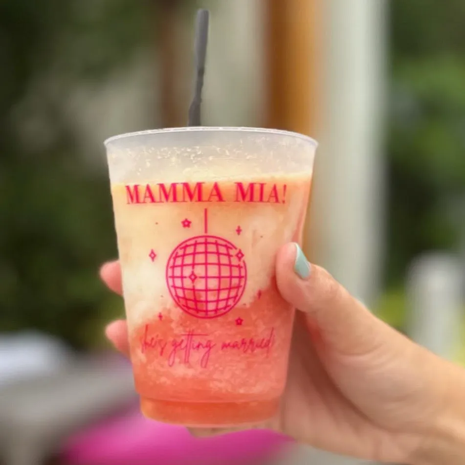 Mamma Mia Disco Bachelorette Shatterproof Cups