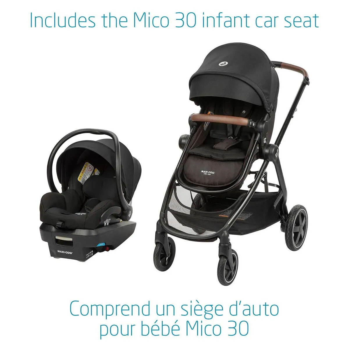 Maxi Cosi Zelia Max 5-in-1 Modular Travel System | Basalt Black (OPEN BOX)