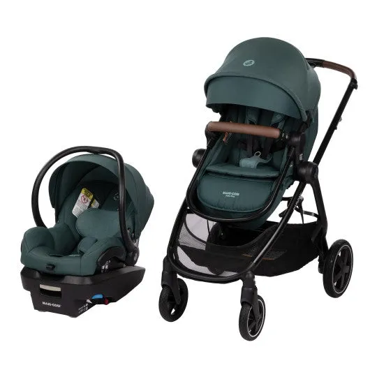 Maxi Cosi Zelia Max 5-in-1 Modular Travel System | Essential Green