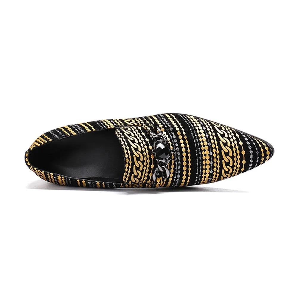 Men Slip On Belt Decoration Slip On Oxford Shoes