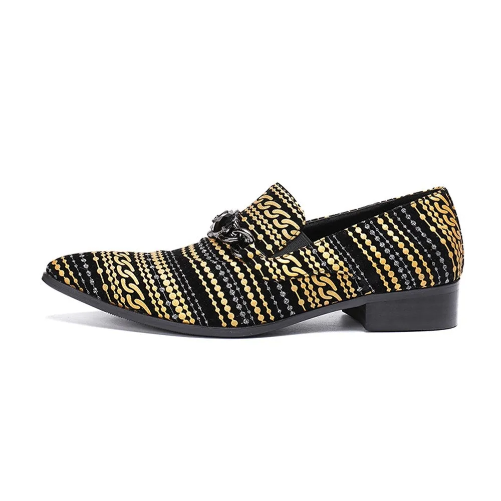 Men Slip On Belt Decoration Slip On Oxford Shoes