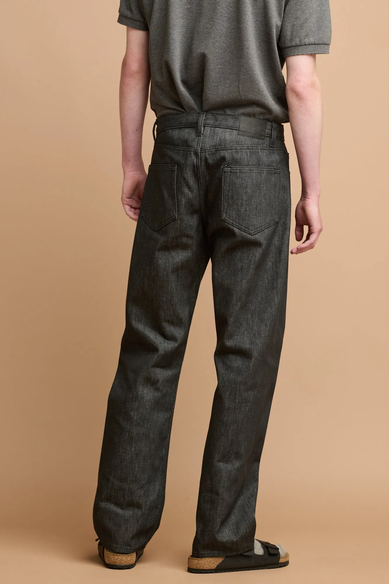 Men's Loose Fit Button Fly Arran Jean - Black