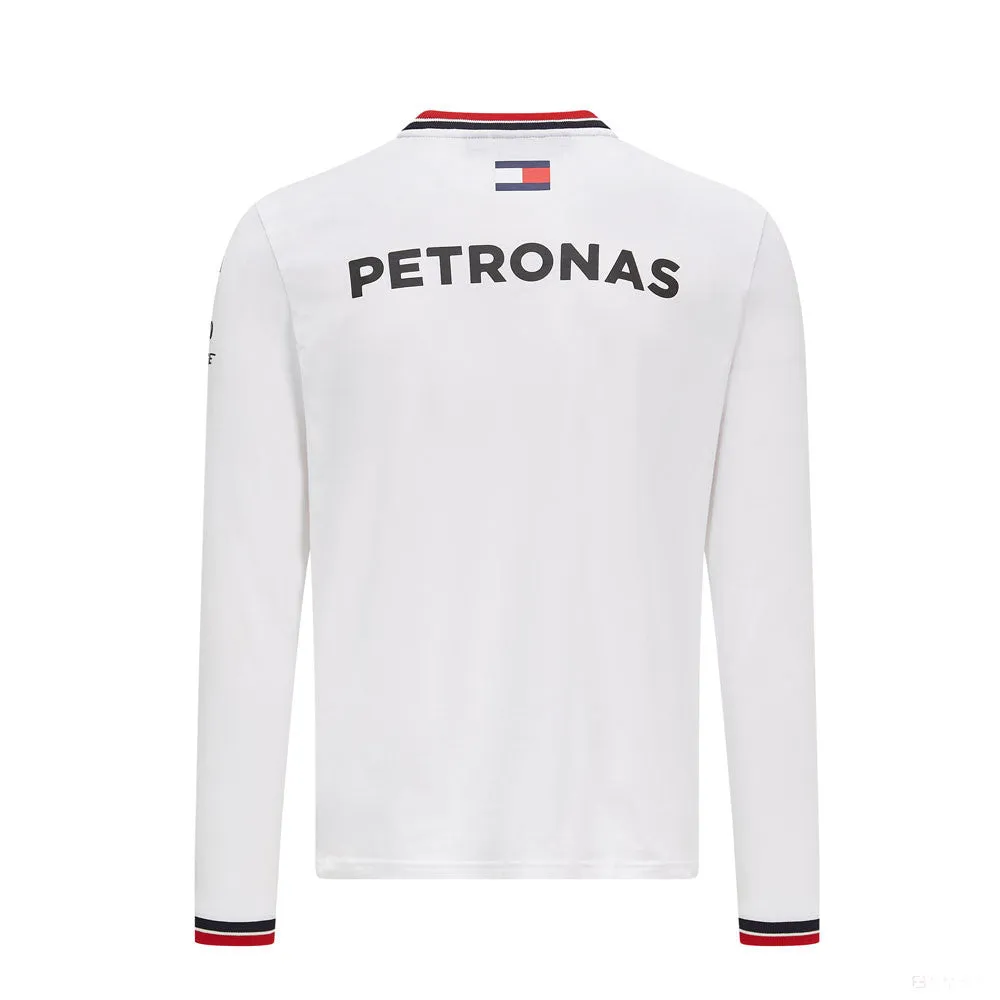 Mercedes Long Sleeve T-shirt, Long Sleeve Team, White, 2021