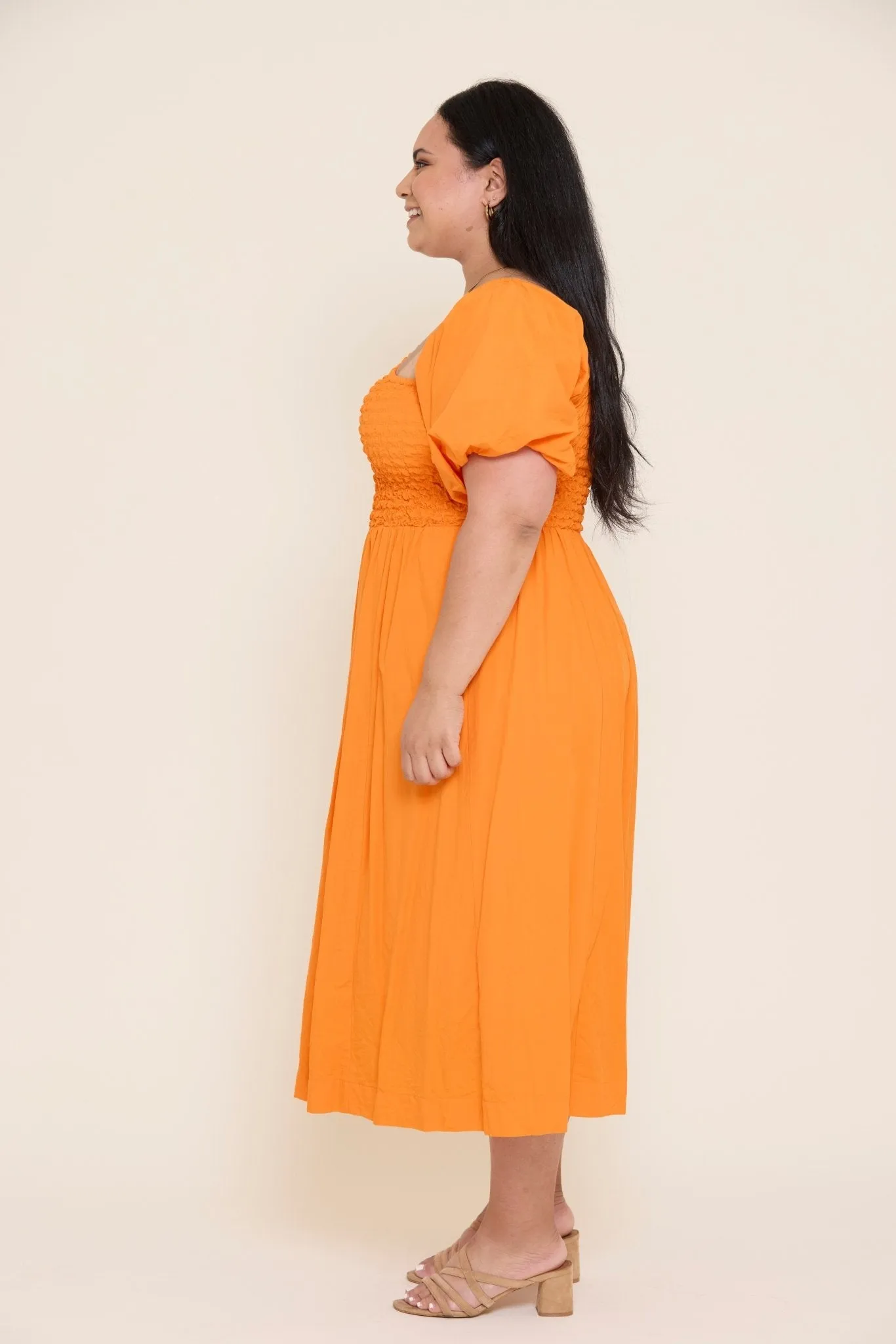 Millie Puff Sleeve Dress - Size 14