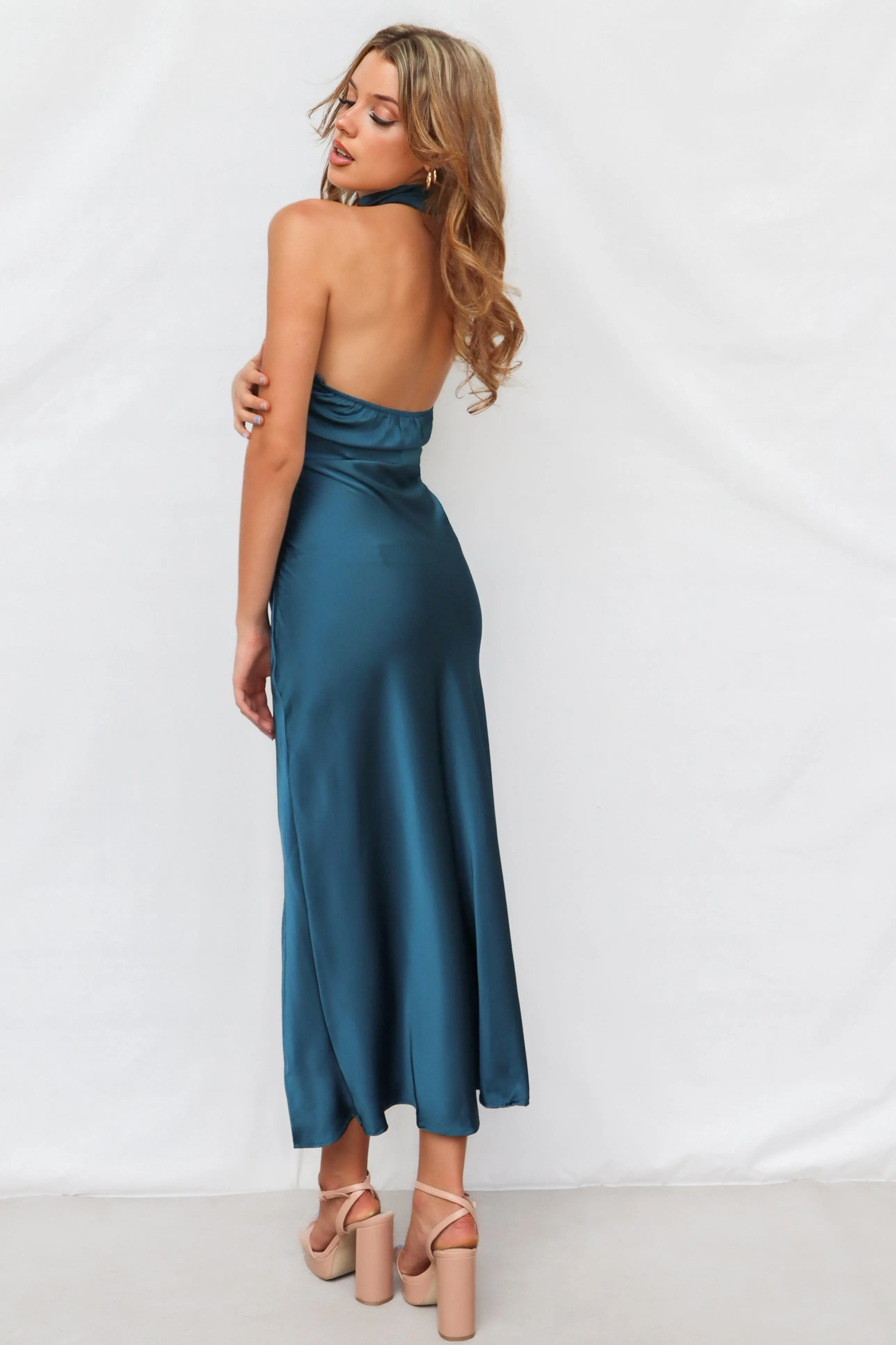 Mindy Midi Dress - Teal