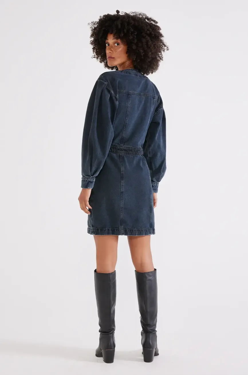 Mira Denim Wrap Dress