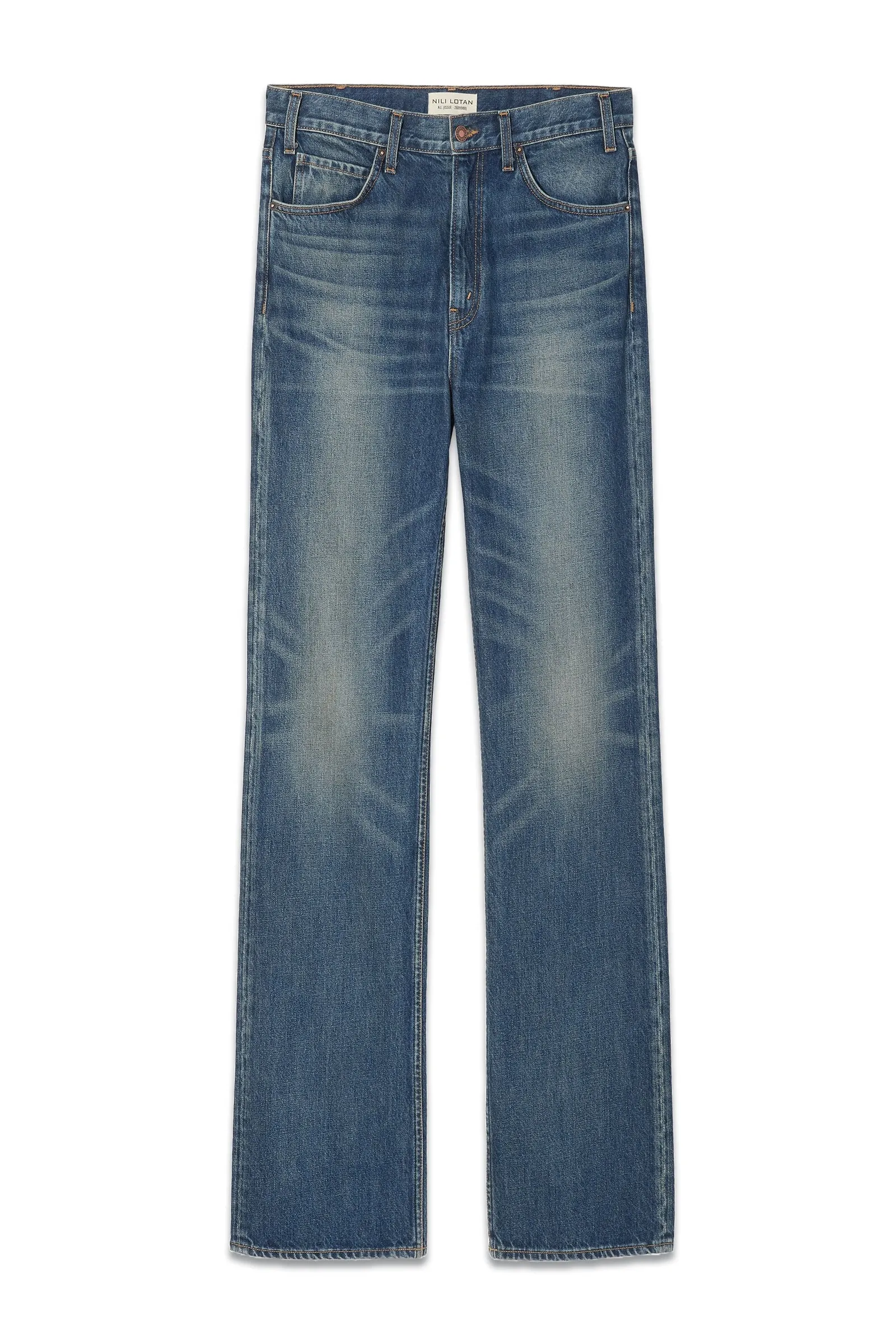 Mitchell Heavy Cross-hatch Straight-leg Jeans