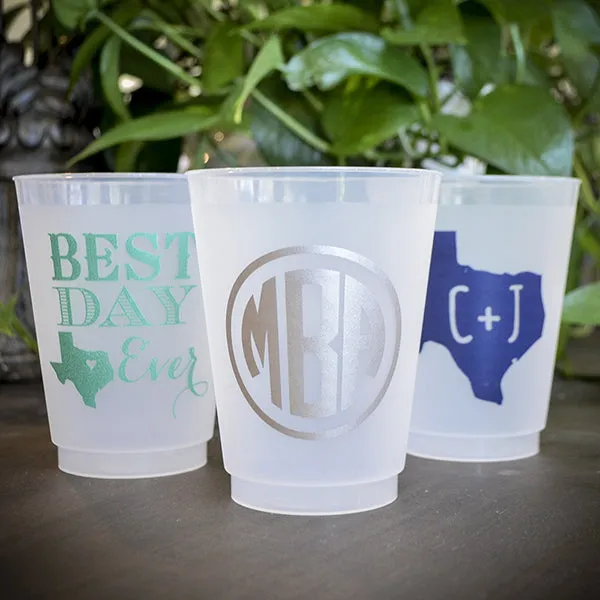 Monogram or Duogram Shatterproof Cups