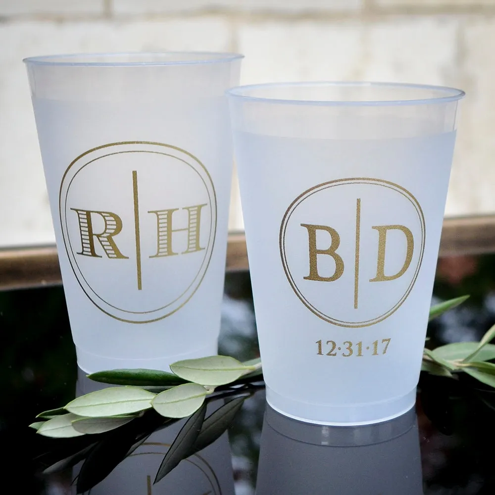 Monogrammed Shatterproof Plastic Cups