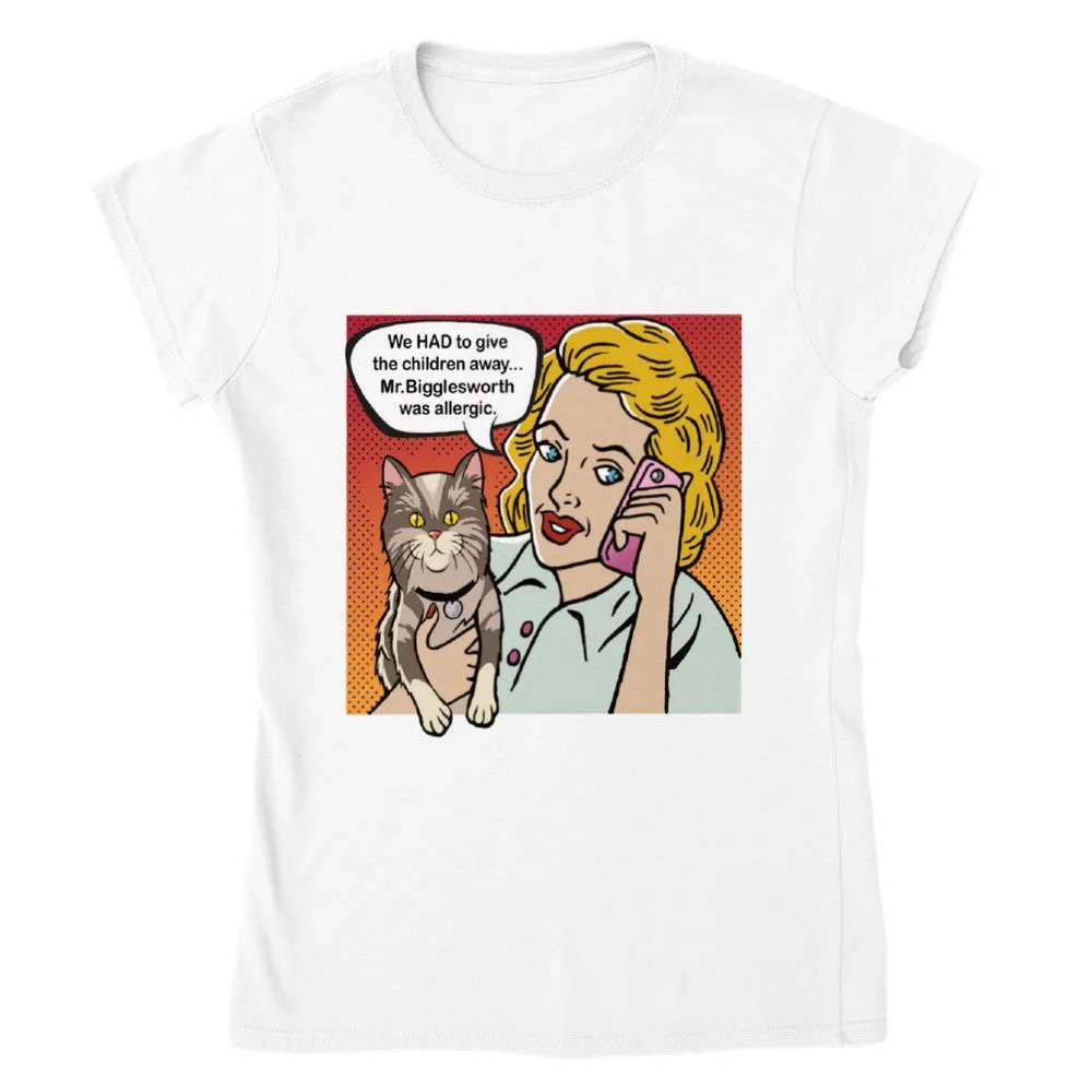 Mr Bigglesworth Pop Art Inspired Cat Lover T-shirt