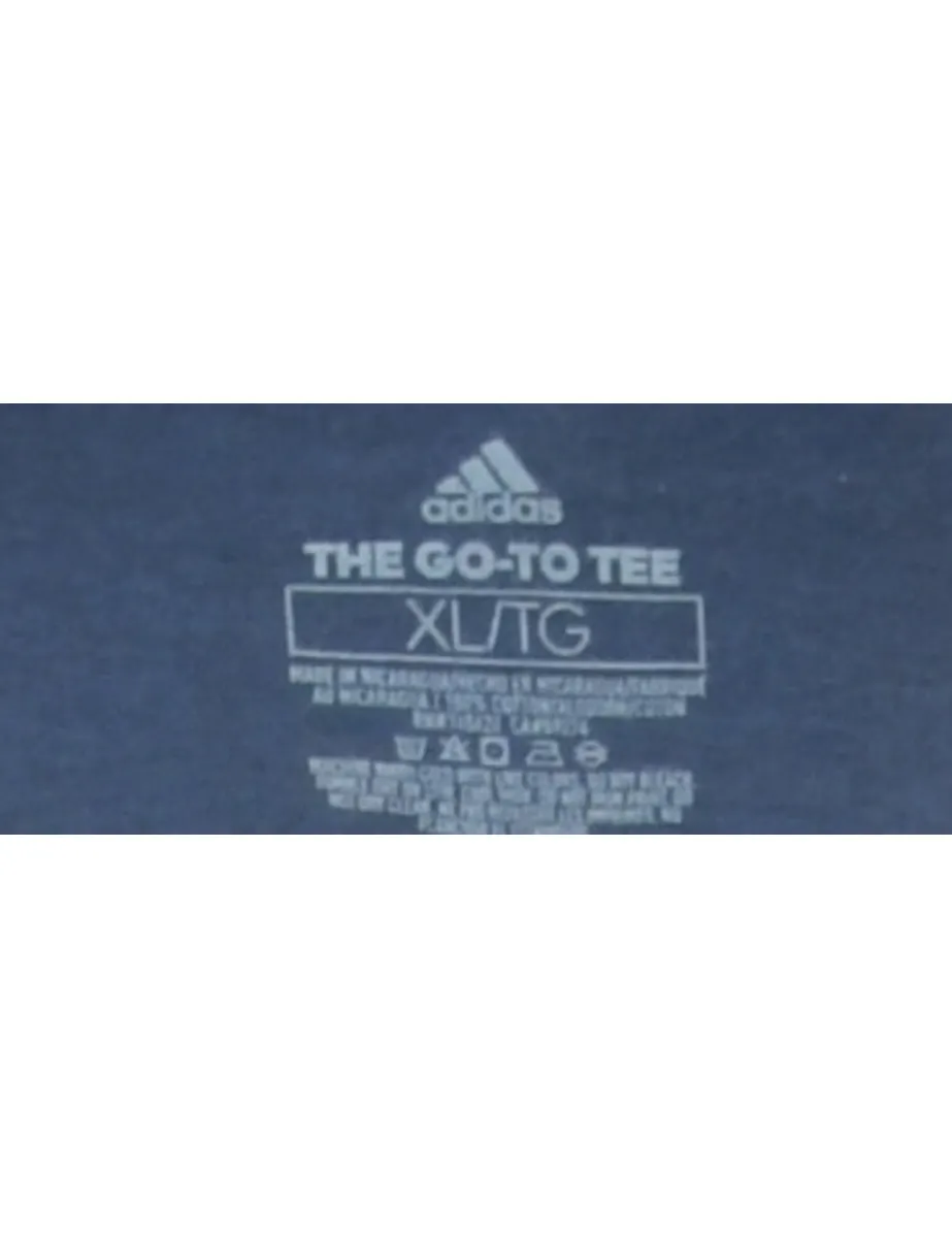 Navy Adidas Printed T-shirt - XL