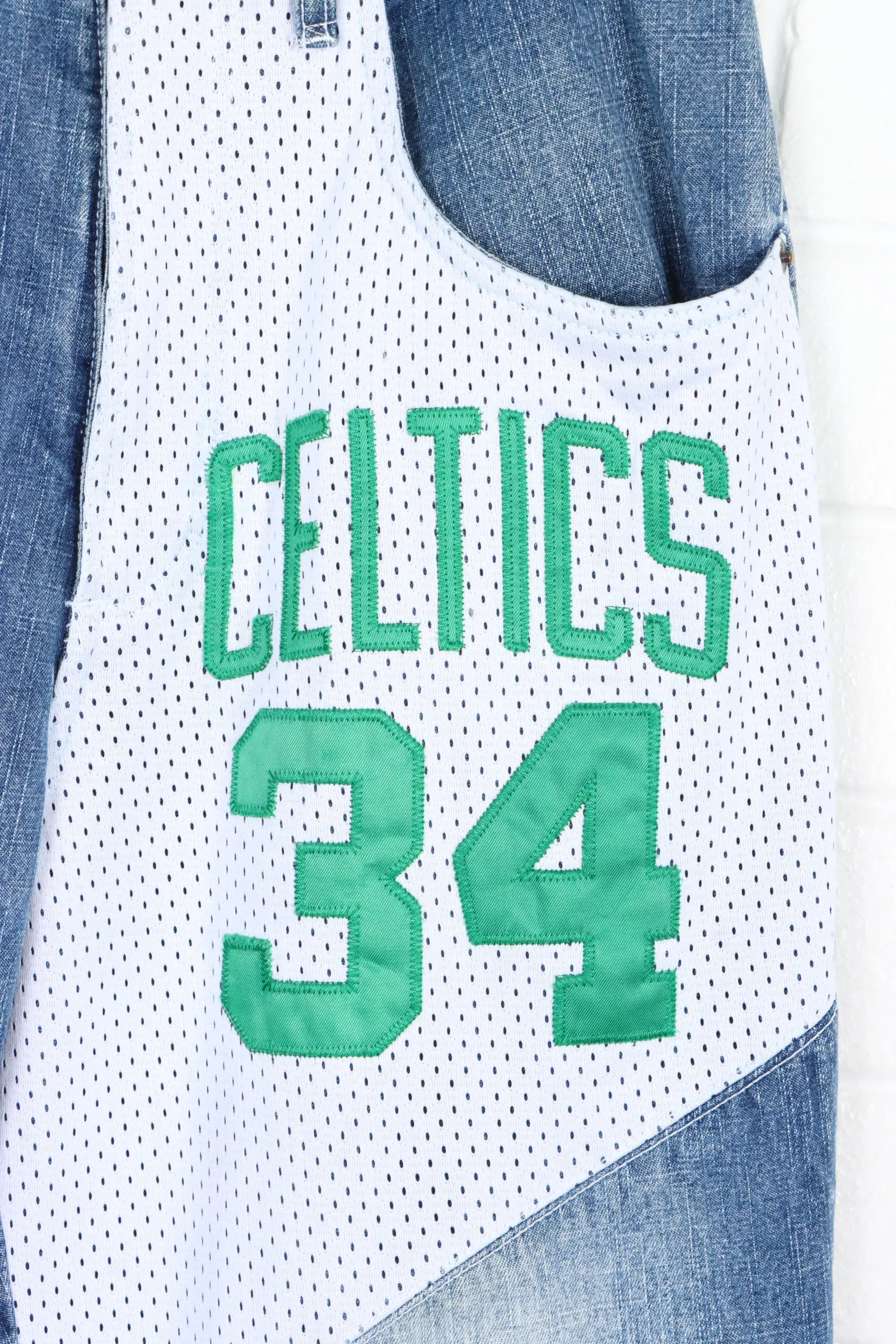 NBA Boston Celtics #34 Paul Pierce UNK Y2K Jeans (30)