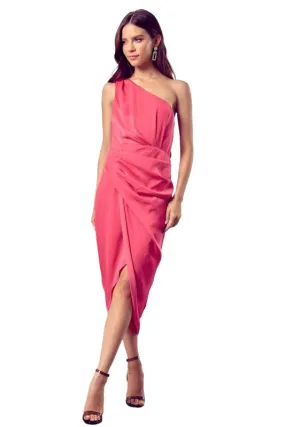 One Shoulder Wrap Dress