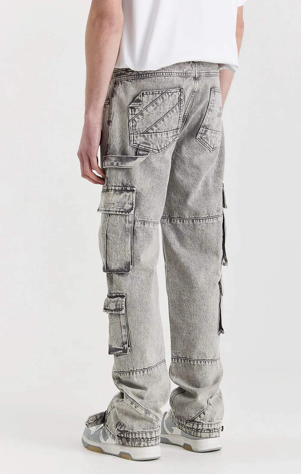 ONLY THE BLIND - Silver Rock Denim Cargo Jeans