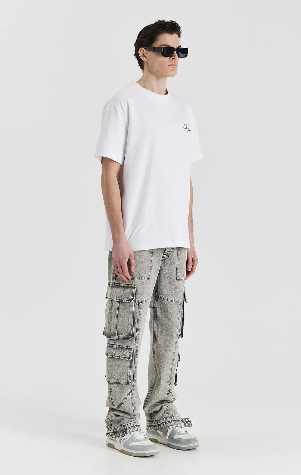 ONLY THE BLIND - Silver Rock Denim Cargo Jeans