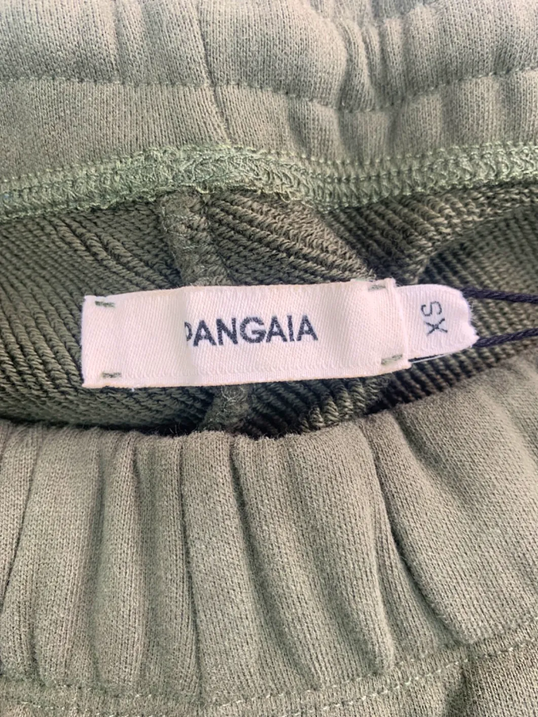 PANGAIA Rosemary Green Organic Cotton Slim Leg Track Pants XS