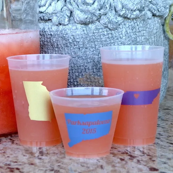 Personalized Arrow Heart Cups