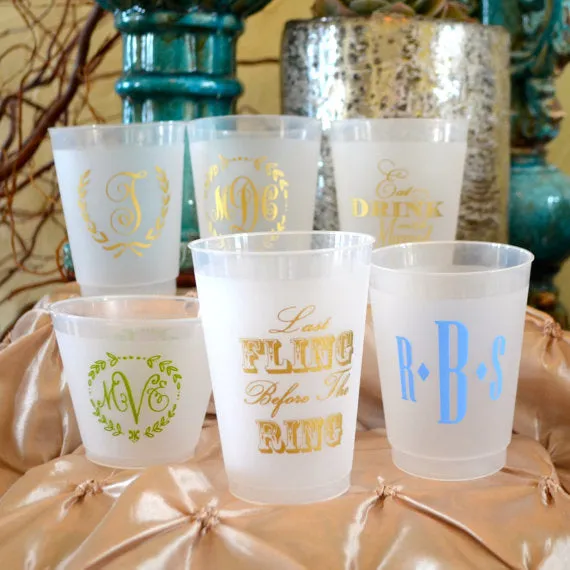 Personalized Clear Shatterproof Cups