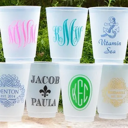 Personalized Clear Shatterproof Cups