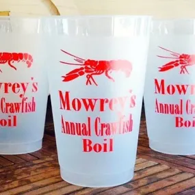 Personalized Crawfish Boil Shatterproof Party Cups