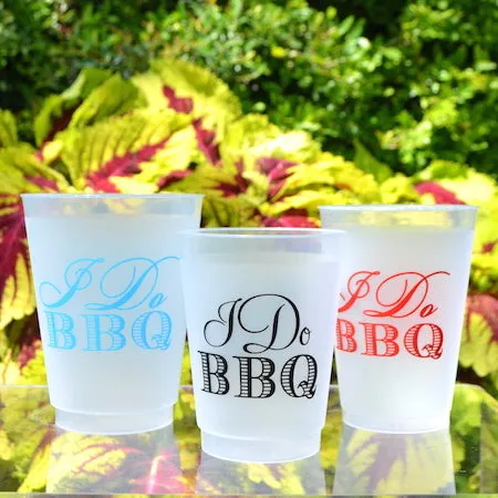 Personalized I Do BBQ Shatterproof Cups