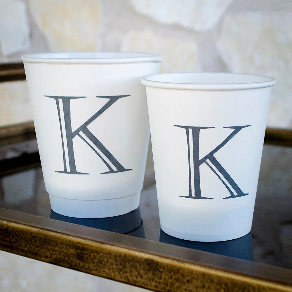 Personalized Initial Paper Cups