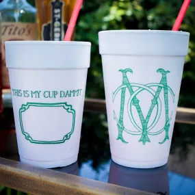 Personalized "This Is My Cup" Foam Cups