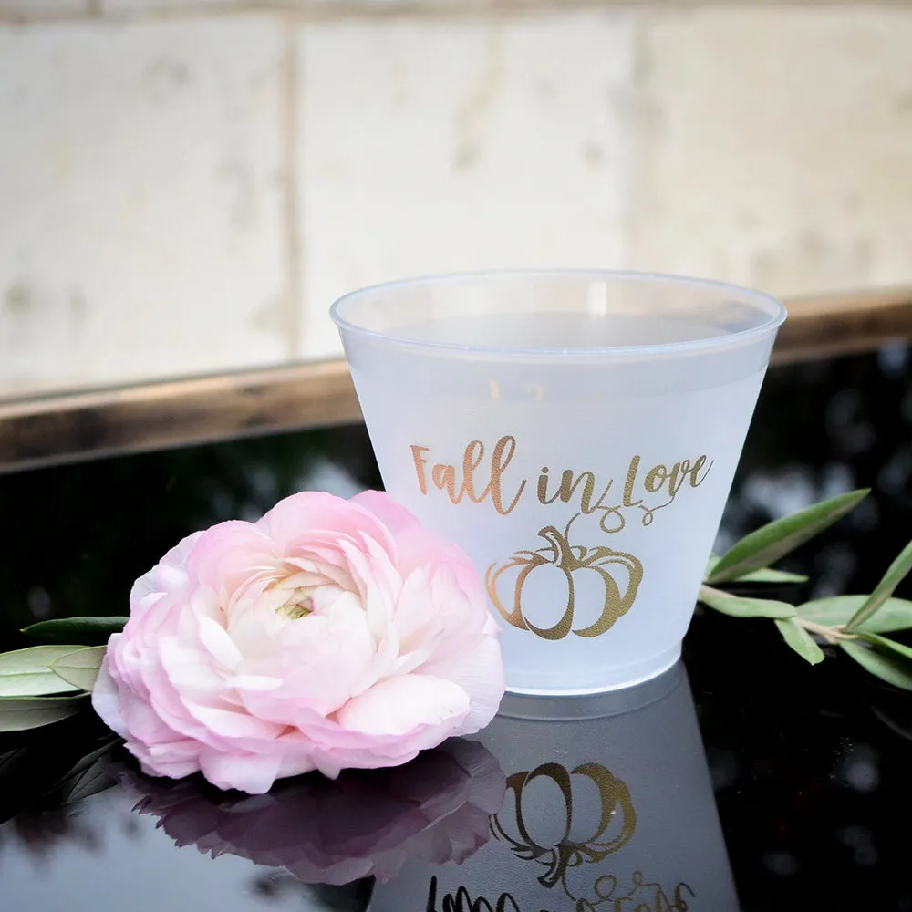 Personalized Shatterproof Fall Wedding Cups