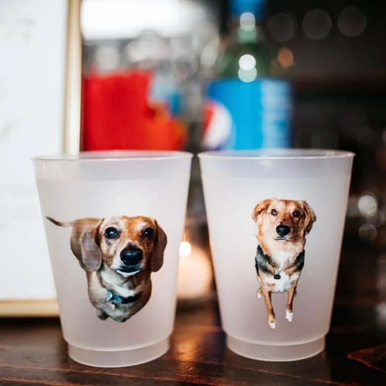 Personalized Shatterproof Full Color Dog Cups