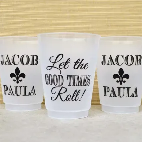 Personalized Shatterproof Mardi Gras Party Cups