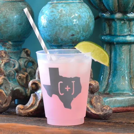 Personalized Texas Shatterproof Cups