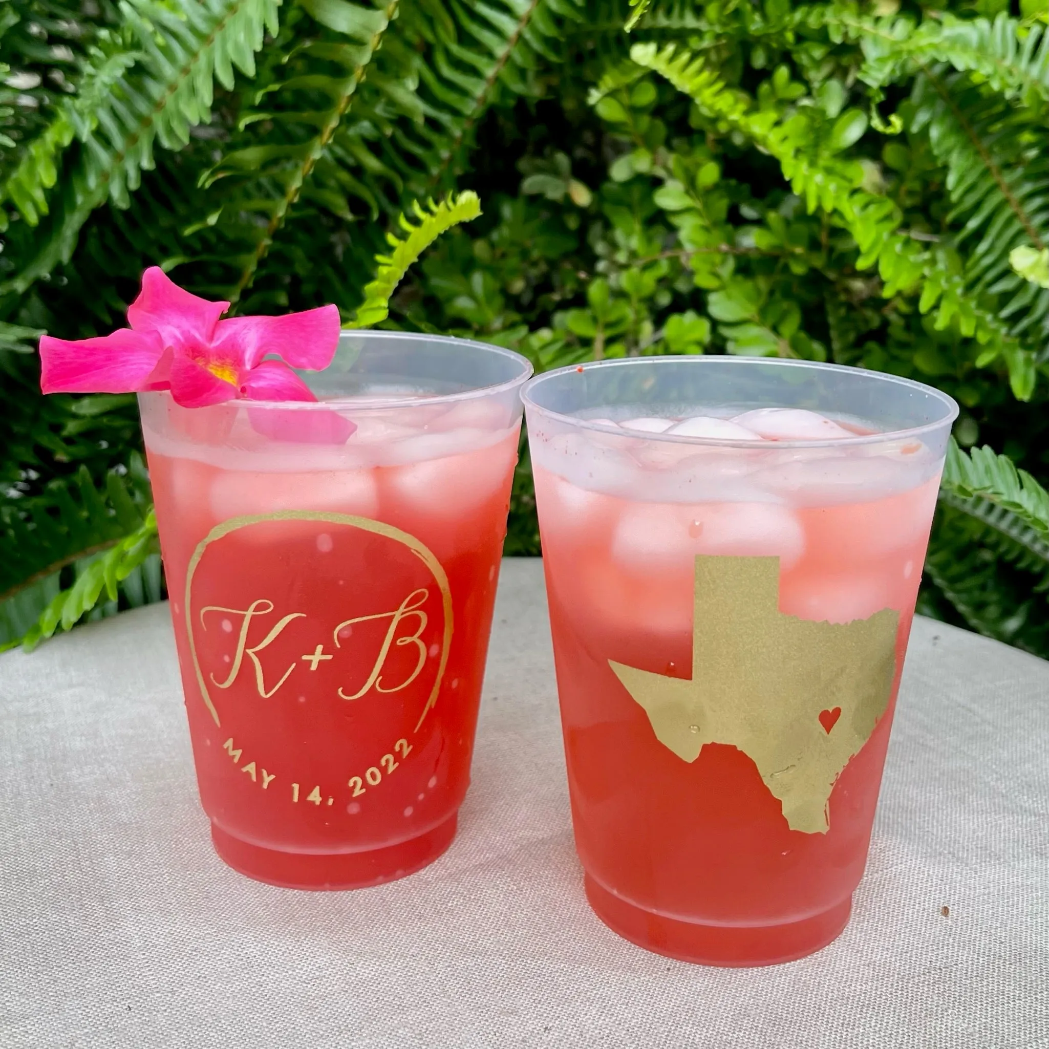 Personalized Texas Shatterproof Cups